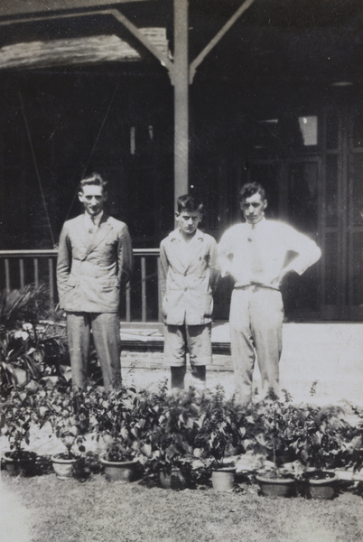 Mulvey brothers and a friend, Shanghai