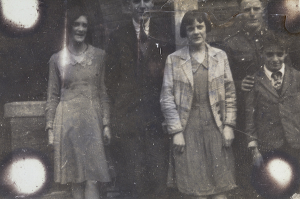 Mary, Eric, Ethel and Veet Mulvey, and a friend, Shanghai