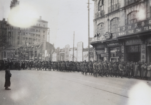 American Company, Shanghai Volunteer Corps route march, 1930