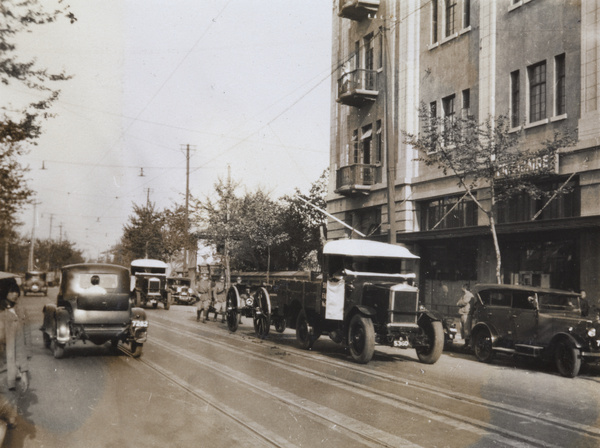 Shanghai Volunteer Corps route march, 1930