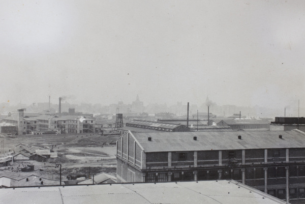 Pudong factories, with the Bund in the background, Shanghai