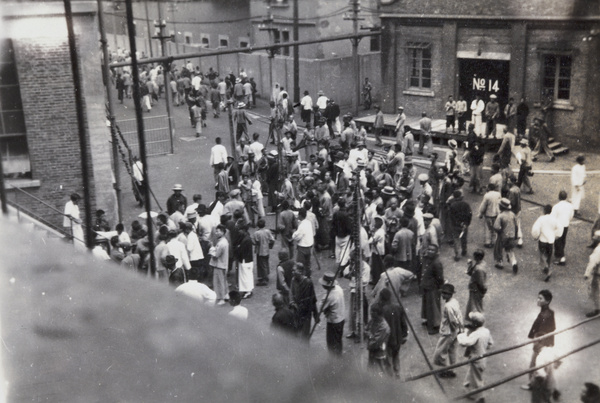 British Cigarette Company workers at Mr Beckley's leaving event, Pudong, Shanghai