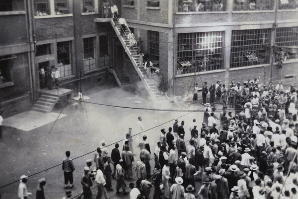 British Cigarette Company workers at Mr Beckley's leaving event, Pudong, Shanghai