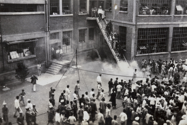 British Cigarette Company workers at Mr Beckley's leaving event, Pudong, Shanghai