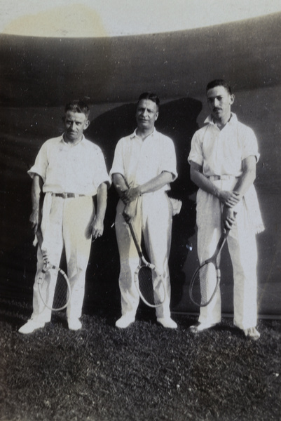 Tennis players, Shanghai, 1930