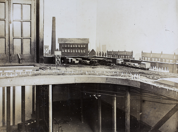 Model railway - sidings, mill and terraced houses