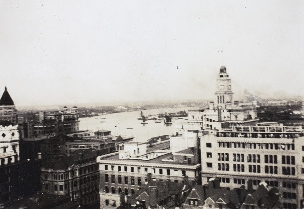 Custom House and River Huangpu viewed from Metropole Hotel, Shanghai