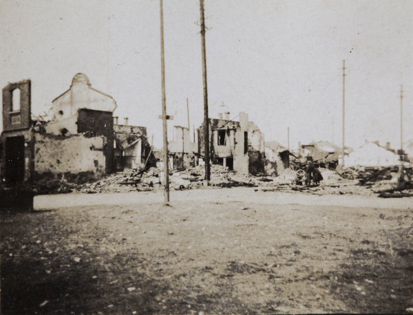 Ruined buildings, Shanghai, 1932