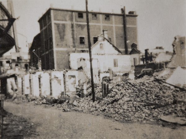 Ruins of the Odeon Theatre (cinema), Shanghai, 1932