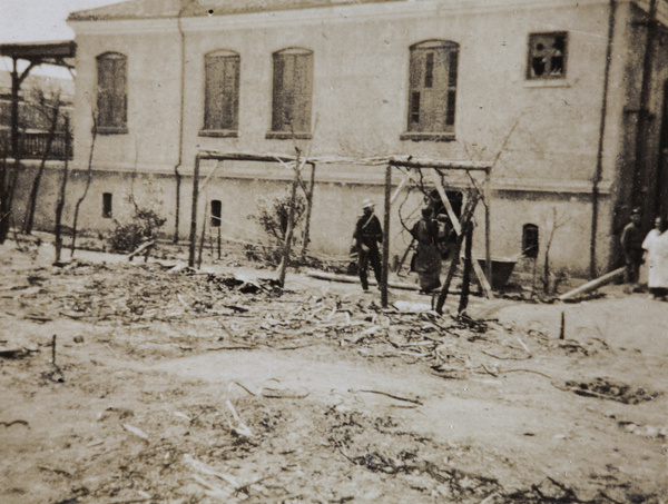 Flattened plants, Shanghai, 1932