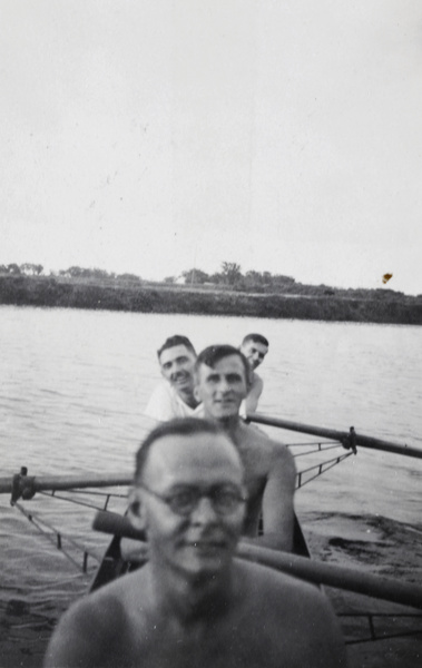 Rowing on the Huangpu river, Shanghai