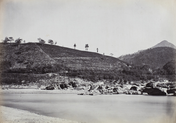 Tea hills above Ching Kan river rapids, near Nanping