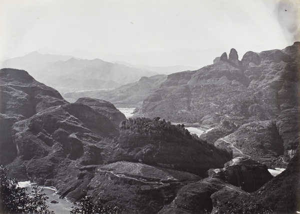 Heaven Ascending Peak looming beside Nine-bend River, near Xingcun, Wuyi Mountains, Fujian