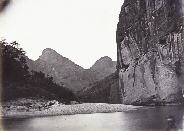 Great Depository Peak and Rainbow Bridge Plank Peak near Xingcun, Wuyi Mountains, Fujian