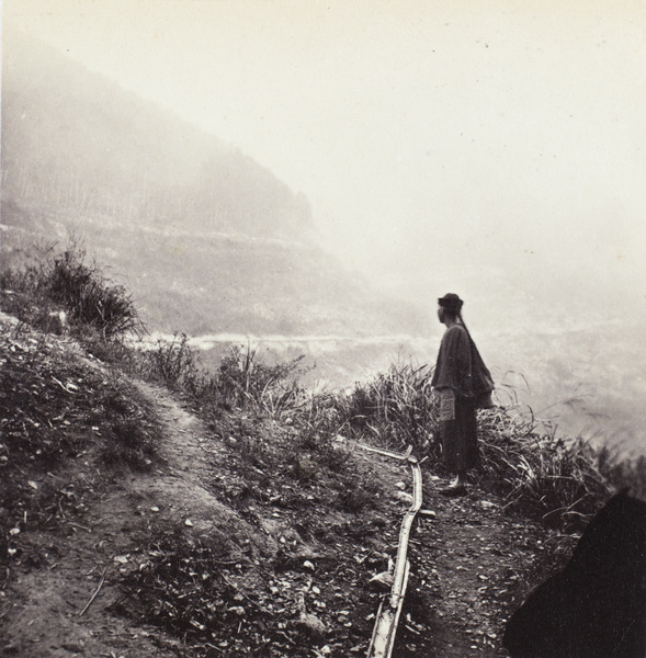 Split bamboo water pipes, Shuikou (水口), Fujian
