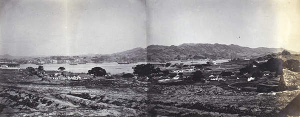 Panorama of the port of Xiamen, seen from Gulangyu