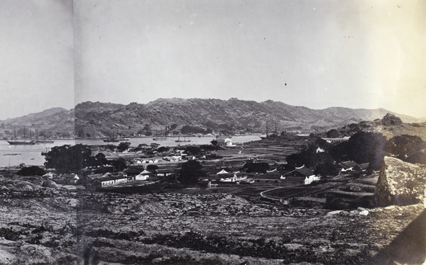 Part 2 of a panorama of the port of Xiamen, seen from Gulangyu