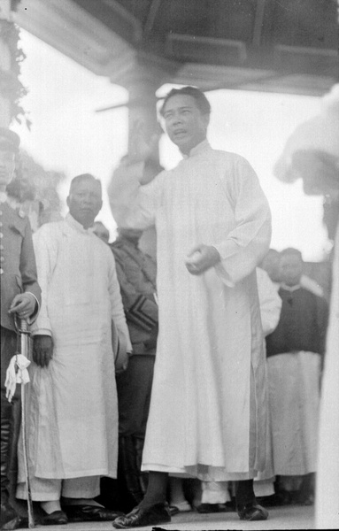 Kuomintang officials at a public meeting