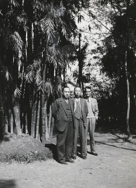 Zeng Qihui, Deng Zhaoyin and Wen Yuanning at Chengdu, 1938
