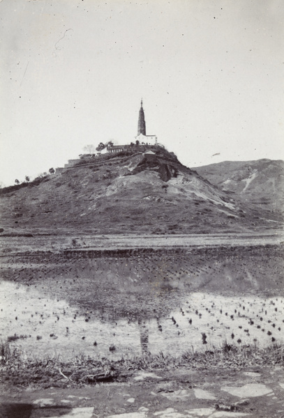 Needle pagoda and rice paddies, Hangzhou