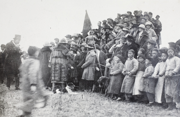 Spectators and members at a Shanghai Paper Hunt Club chase event