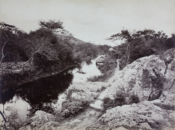 Creek, Feng wen shan, near Shanghai