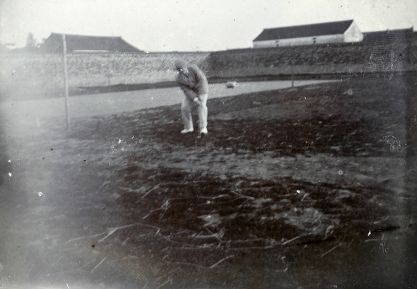 Golf in a garden