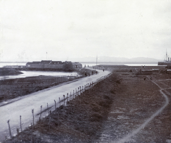 The Custom House at Nanking, with H.M.S. Goliath