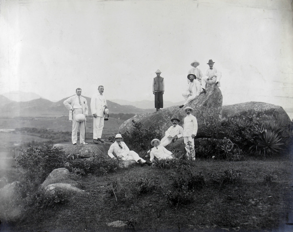 Customs men on an outing near Macau