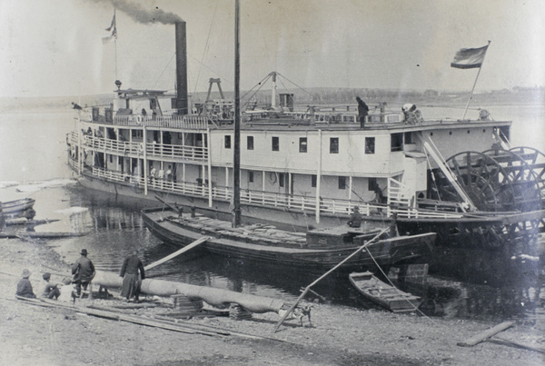 A river boat on the River Amur at Aigun