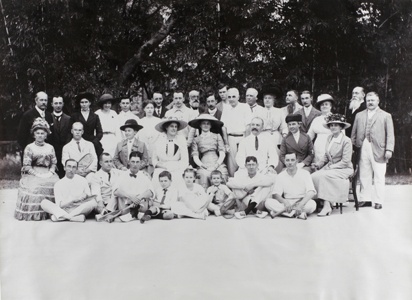 A tennis party in Swatow, 1913