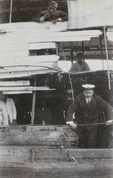 Damaged motor-boat at Nanning