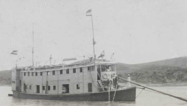 A river steamer