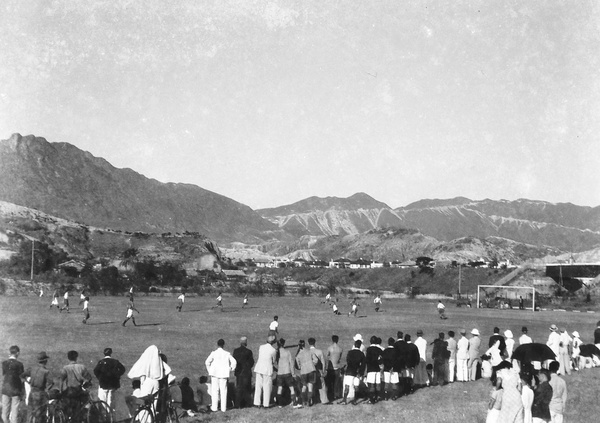 Football match and spectators, Army Sports Ground (3), Mongkok, Hong Kong