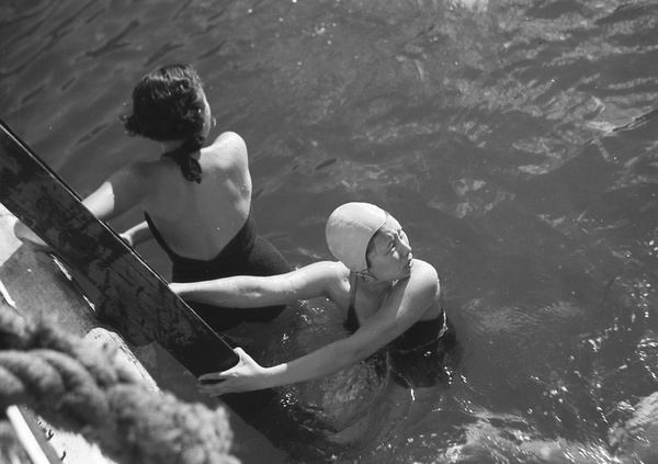 Group of friends on a swimming and boating party, Hong Kong