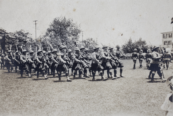 Shanghai Scottish Company, Empire Day Parade, Public Recreation Ground, Shanghai, 1920