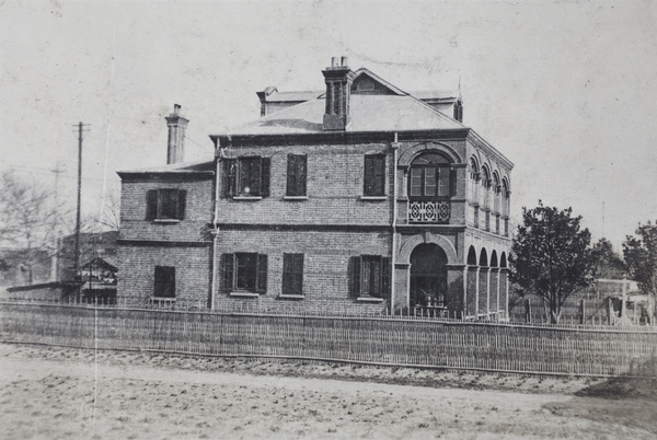 Hutchinson family house photographed from a nearby building, Tongshan Road, Hongkou, Shanghai