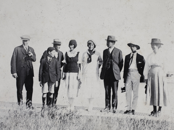 The Gundry family and friends in Wusong on the Huangpu, near Shanghai