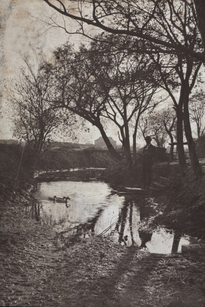 John Piry on waterway landing steps, near Tongshan Road, Hongkou, Shanghai