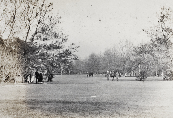 People at an event in a park, Shanghai