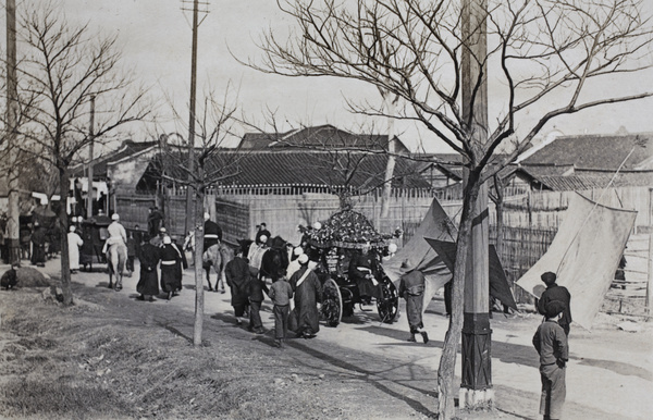 Funeral procession with palanquin, Shanghai