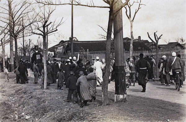 Funeral procession with effigy, Shanghai