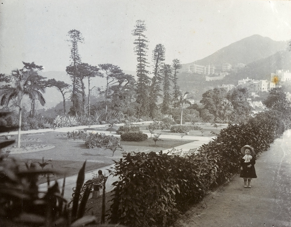 Child in Hong Kong public gardens