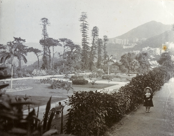 Child in Hong  Kong public gardens