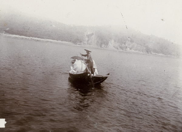 Picnic party in a boat