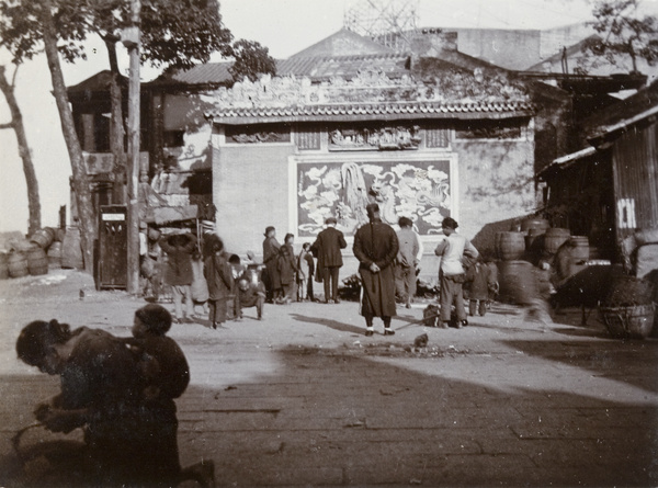 Outside a temple, Canton