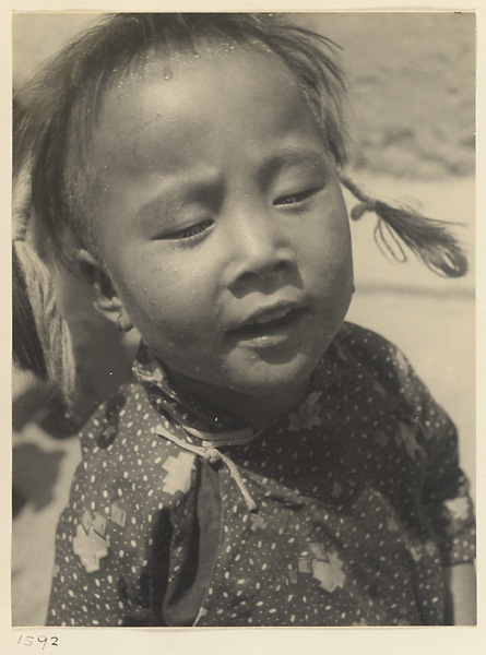 Girl wearing hair ornaments