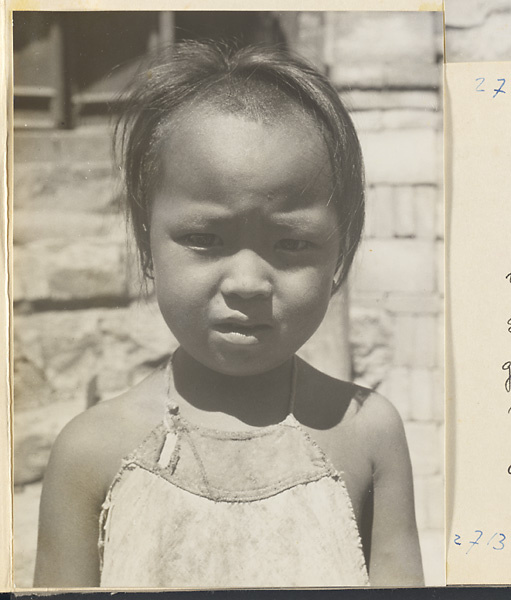 Girl in Lo-pu-ch'iao Village [sic] in the Jumahe Valley