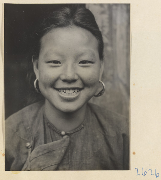 Woman wearing hoop earrings in the Lost Tribe country