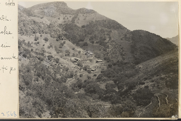 Houses on a terraced hillside on the way to the Lost Tribe country